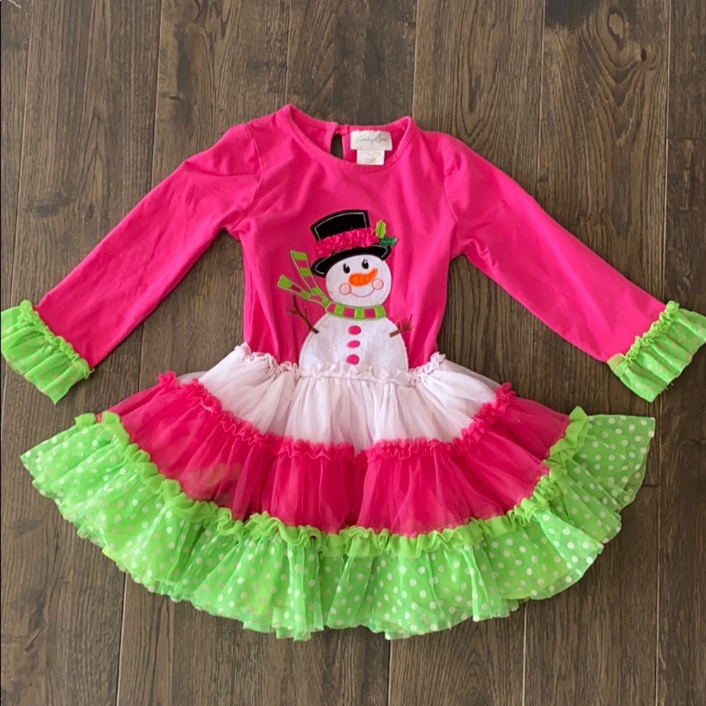 Girls Snowman Dress Size 6